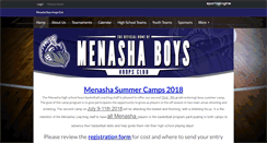 Desktop Screenshot of menashabasketball.com