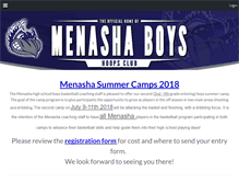 Tablet Screenshot of menashabasketball.com